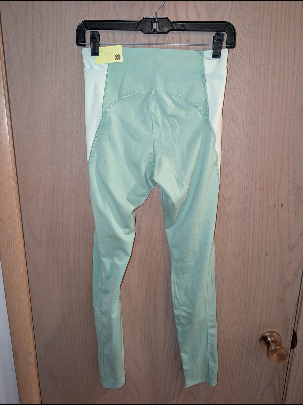 NWT all in motion Teal & Mint Colorblock Active Leggings Pair - Picture 10 of 14